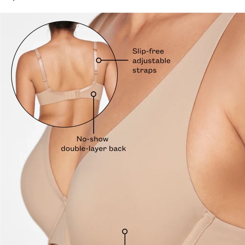 Seamless Tan Bra with Adjustable Straps
